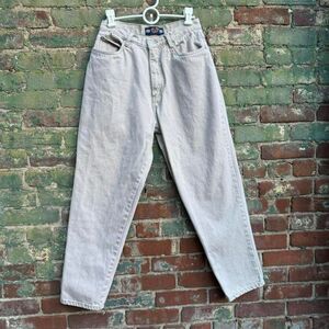 Vintage Bongo Jeans Women's Size 13 High Rise Tan Mom 90s 80s Retro Taper VTG